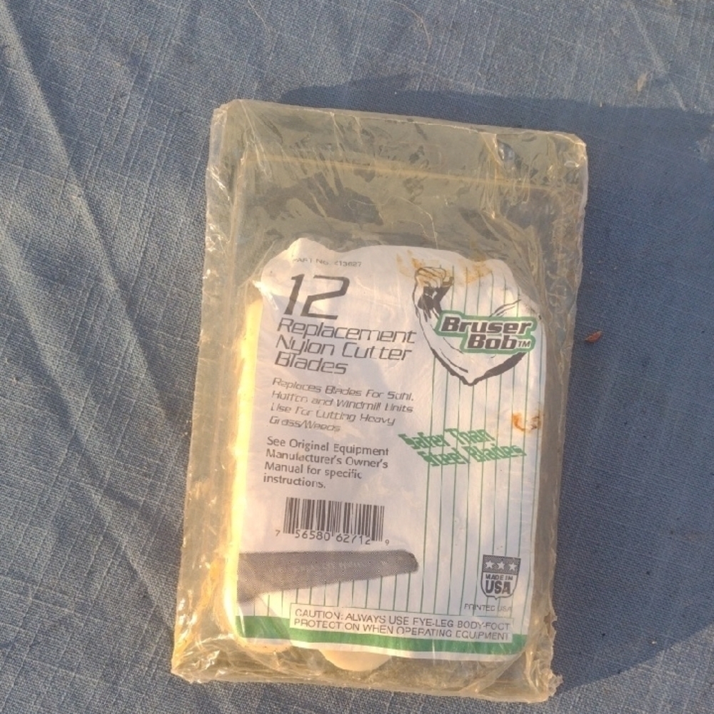 Bruser Bob Replacement Nylon Cutter Blades NWT USA